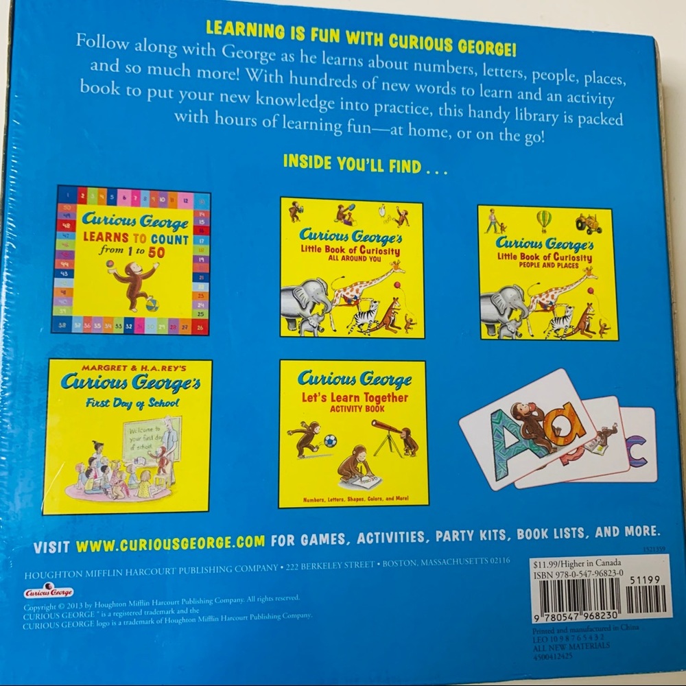 Curious George Library Book Set - Picture 3 of 5